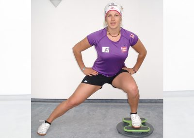 Sideways squats on the MFT Trim Disc
